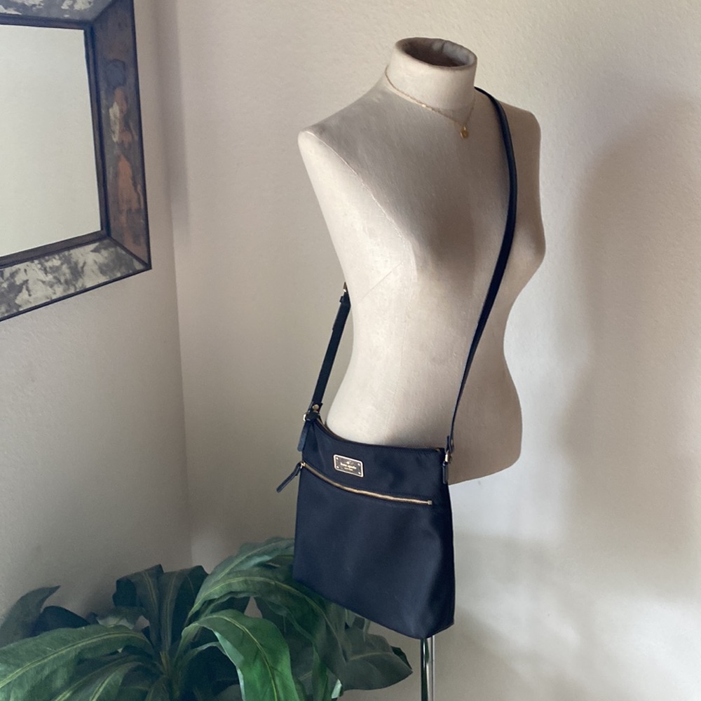 Kate Spade Dessi Wilson Road Black Nylon Crossbody Bag